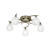 Endon Lighting Endon BOYER-5AB Boyer 5 Light Antique Brass Semi Flush Fitting
