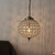 Endon Lighting Endon EH-TANARO-AB 1 Light Antique Brass Ceiling Pendant