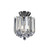 Endon Lighting Endon FARGO-CH Fargo 2 Light Chrome Semi Flush Ceiling Fitting