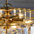 Endon Lighting Endon FARGO-18BP Fargo 6 Light Brass Ceiling Pendant
