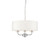Endon Lighting Endon 60129 Nixon 3 Light Polished Nickel Ceiling Pendant