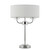 Endon Lighting Endon 60804 Nixon 2 Light Polished Nickel Table Lamp