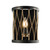 Endon Lighting Endon 61499 Heston 1 Light Matt Black/Bronze Wall Light