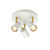 Endon Lighting Endon 59932 Gull 3 Light Whie/Brass LED Spotlight