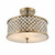 Endon Lighting Endon 70558 Hudson 3 Light Antique Brass Semi Flush Fitting