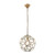 Endon Lighting Endon 69784 Miele 1 Light Antique Brass Ceiling Pendant