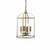 Endon Lighting Endon 69455 Lambeth 4 Light Antique Brass Ceiling Pendant