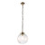 Endon Lighting Endon 71123 Brydon 1 Light Antique Brass Ceiling Pendant
