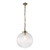 Endon Lighting Endon 71124 Brydon 1 Light Antique Brass Ceiling Pendant