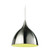 Firstlight FirstLight 5743BSGN 1 Light Brushed Steel/Green Cafe Pendant
