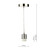 Dar Lighting Dar  SP68 Accessories 1 Light Satin Chrome Suspension Cable 