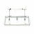 Dar Lighting Dar  ACA0344 Academy 3 Light Stainless Steel/Glass Box Pendant 