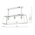 Dar Lighting Dar  ACA0344 Academy 3 Light Stainless Steel/Glass Box Pendant 