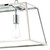 Dar Lighting Dar  ACA0344 Academy 3 Light Stainless Steel/Glass Box Pendant 