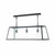 Dar Lighting Dar ACA0322 Academy 3 Light Black and Glass Box Pendant 