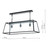 Dar Lighting Dar ACA0322 Academy 3 Light Black and Glass Box Pendant 