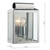 Dar Lighting Dar  NOT2144 1 Light Stainless Steel Wall Light 