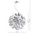 Dar Lighting Dar  RAW1350 Rawley 9 Light Aluminium Ceiling Pendant 