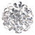 Dar Lighting Dar  RAW1350 Rawley 9 Light Aluminium Ceiling Pendant 