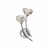 Firstlight 8363CH Clara 2 Light Chrome Wall Bracket