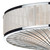 Dar Lighting Dar  OSL5050 Oslo 3 Light Ivory Faux Silk Flush Fitting 