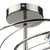 Dar Lighting Dar  LUT2367 Luther 10 Light Black Chrome Semi Flush Fitting 