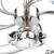 Dar Lighting Dar  LUT0646 Luther 6 Light Satin Chrome Semi Flush Fitting 