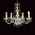 Impex Lighting Impex CP00021/05/CH Strass Crystal 5 Light Chandelier
