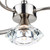 Dar Lighting Dar  LUT0446 Luther 4 Light Satin Chrome Semi Flush Fitting 