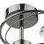 Dar Lighting Dar LUT0467 Luther 4 Light Black Chrome Semi Flush Fitting 