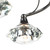 Dar Lighting Dar LUT0467 Luther 4 Light Black Chrome Semi Flush Fitting 