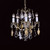Impex Lighting Impex CP06003/05/PB Louvre 5 Light Crystal Chandelier