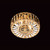 Impex Lighting Impex CE09117/02/G Flush Collection 2 Light Gold Flush