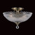 Impex Lighting Impex SC911241/AB Dallas Flush Collection2Light Antique Brass