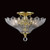 Impex Lighting Impex SC911241/PB Flush Collection 2 Light Polished Brass