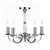 Dar Lighting Dar  MUR0550 Murray 5 Light Polished Chrome Ceiling Pendant 
