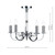 Dar Lighting Dar  MUR0550 Murray 5 Light Polished Chrome Ceiling Pendant 