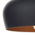 Dar Lighting Dar  GAU0122 Gaucho 1 Light Matt Black Metal/Wood Pendant 