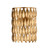 Dar Lighting Dar  VOL0735 Volcano 1 Light Gold Leaf Wall Light 