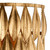 Dar Lighting Dar  VOL0735 Volcano 1 Light Gold Leaf Wall Light 
