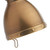 Dar Lighting Dar  OSA4175 Osaka 1 Light Natural Brass Clip On Table Lamp 
