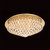 Impex Lighting Impex CFH011025/12/G Parma 12 Light Gold Round Flush Fitting