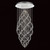 Impex Lighting Impex CF110281/09/CH Madrid 9 Light Chrome Ceiling Pendant