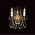 Impex Lighting Impex CP06003/02/WB/PB Louvre 2 Light Crystal Wall Light