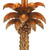 Dar Lighting Dar  PAL4235-X Palm Gold Resin Palm Tree Design Table Lamp 
