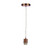 Dar Lighting Dar  SP64 Accessories 1 Light Copper Suspension Cable 