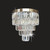 Impex Lighting Impex ST508123/40/05/CH Crystal Art Chrome Flush Fitting