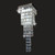 Impex Lighting Impex STLED508121/40/04/CH Crystal Art Chrome Flush Fitting