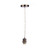 Dar Lighting Dar  SP61 Accessories 1 Light Antique Chrome Suspension Cable 