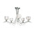 Firstlight 8620CH Blanche 5 Light Chrome Semi Flush Fitting